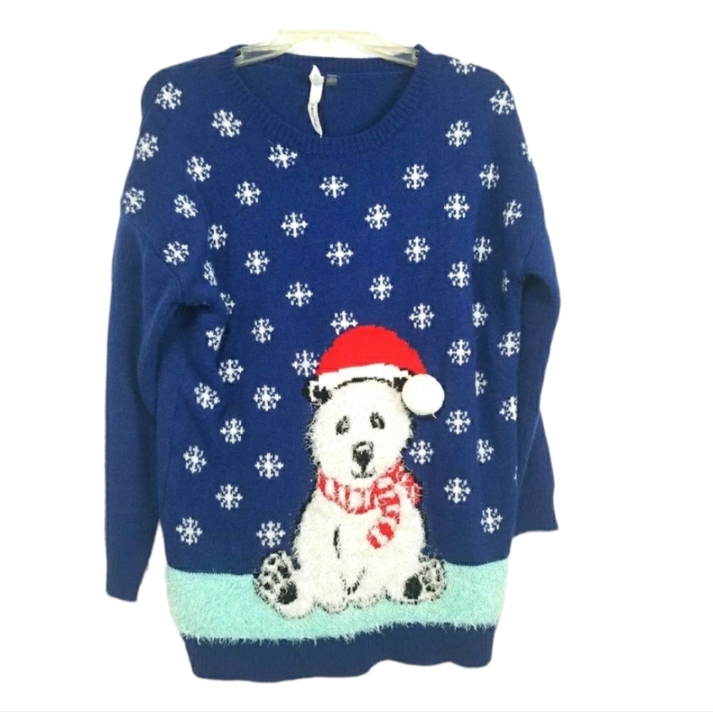 Ny Collection polar bear sweater Large